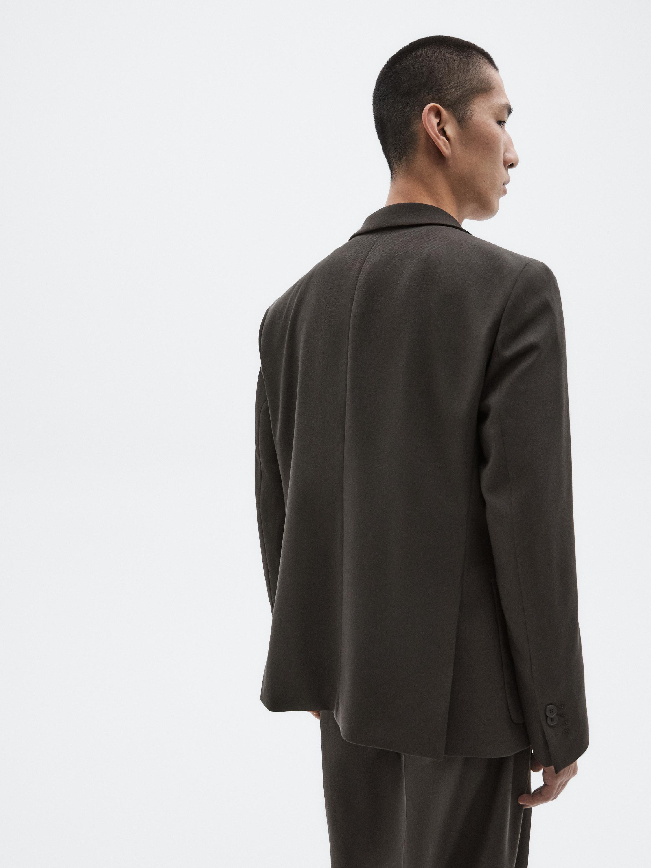 Suit blazer with notch lapel - LIMITED