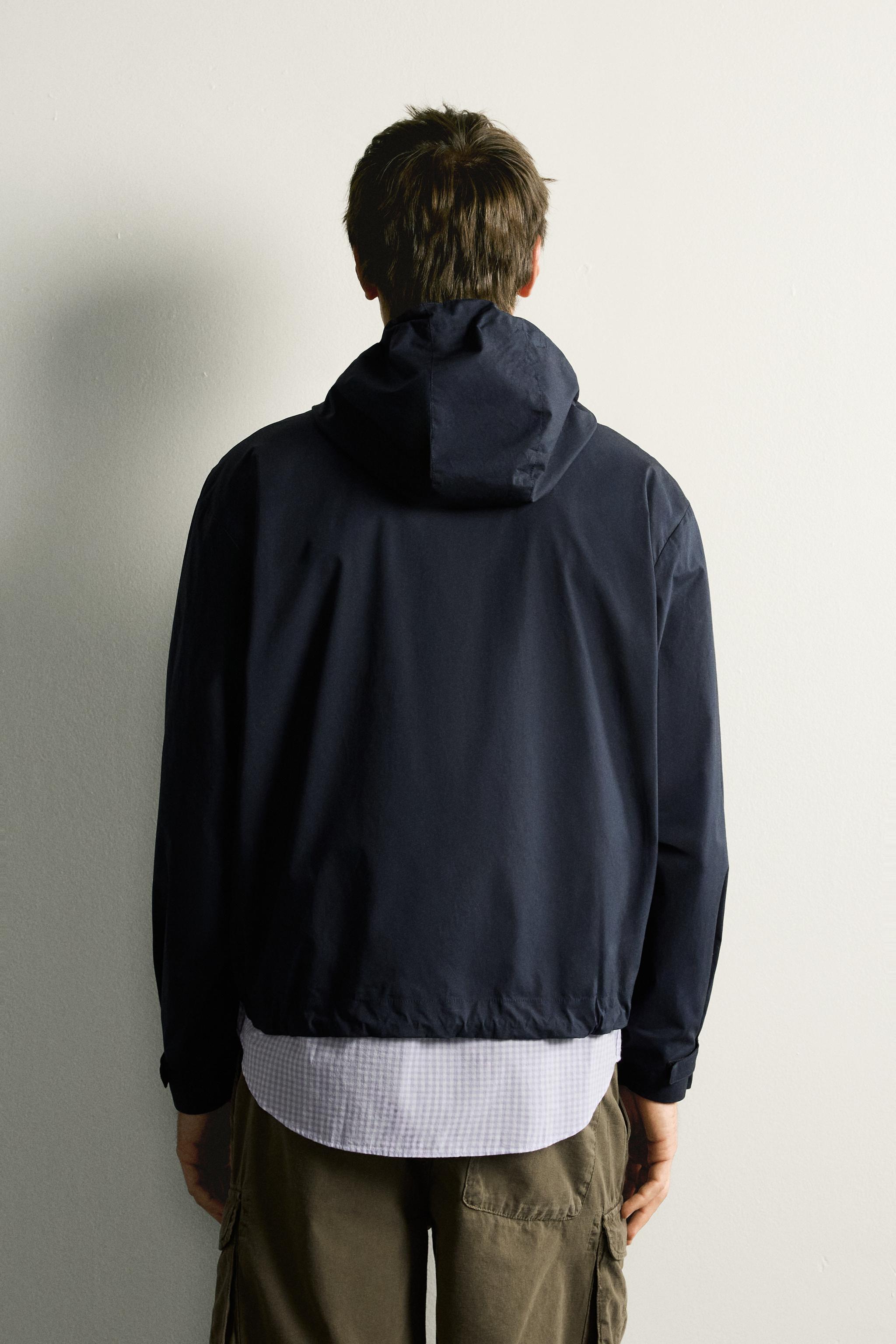 Мужские куртки Zara LIGHTWEIGHT REGULAR FIT POPLIN JACKET — фото 3