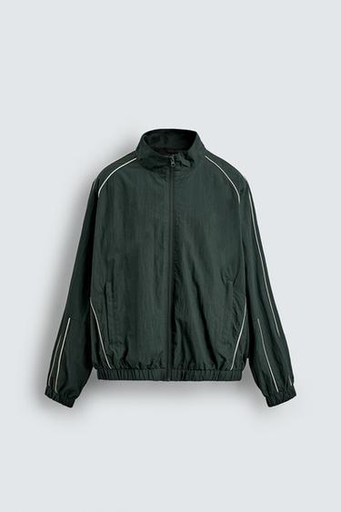 CONTRAST TECHNICAL JACKET - Green by Zara