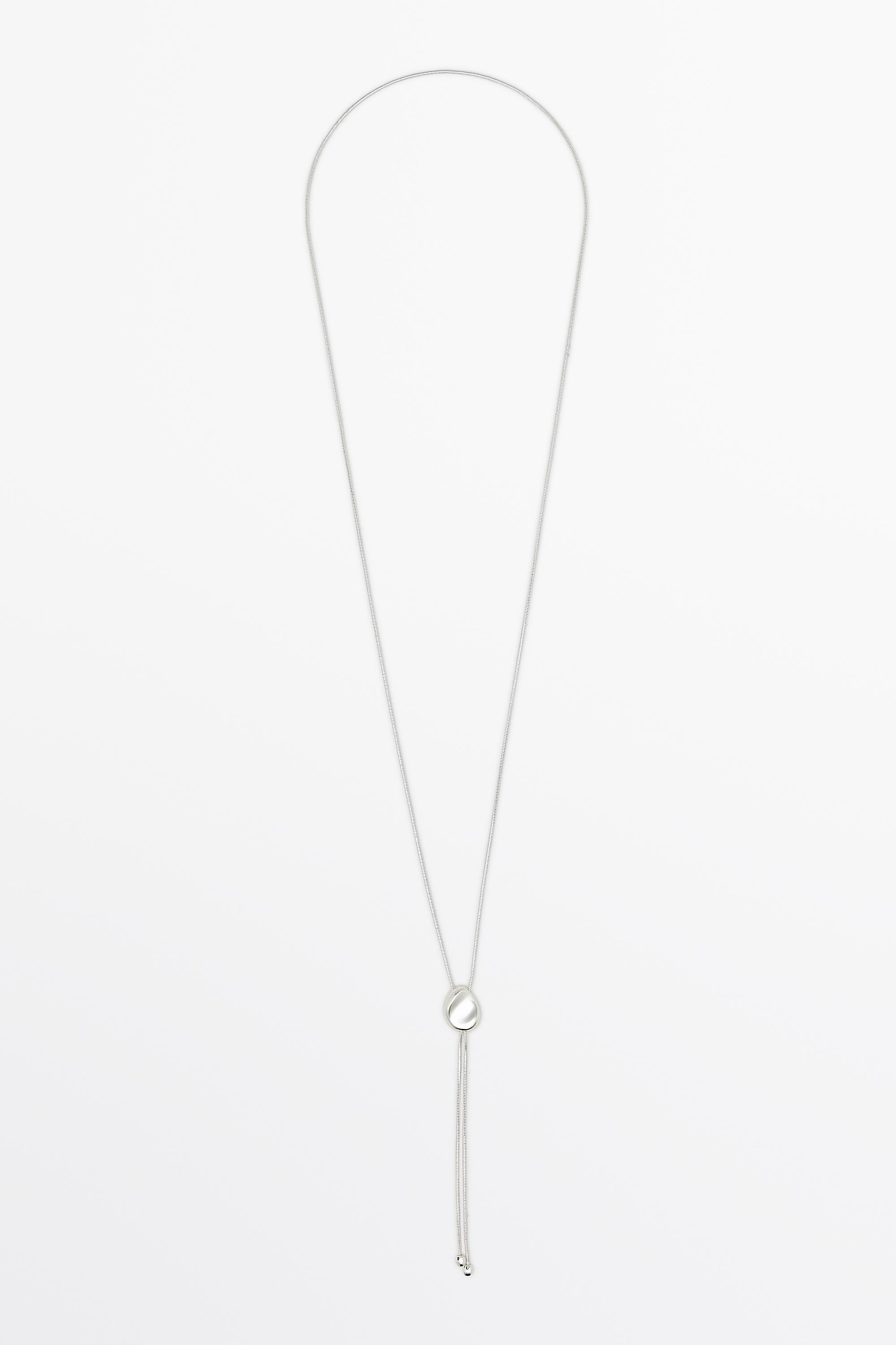 Lariat necklace — Silver