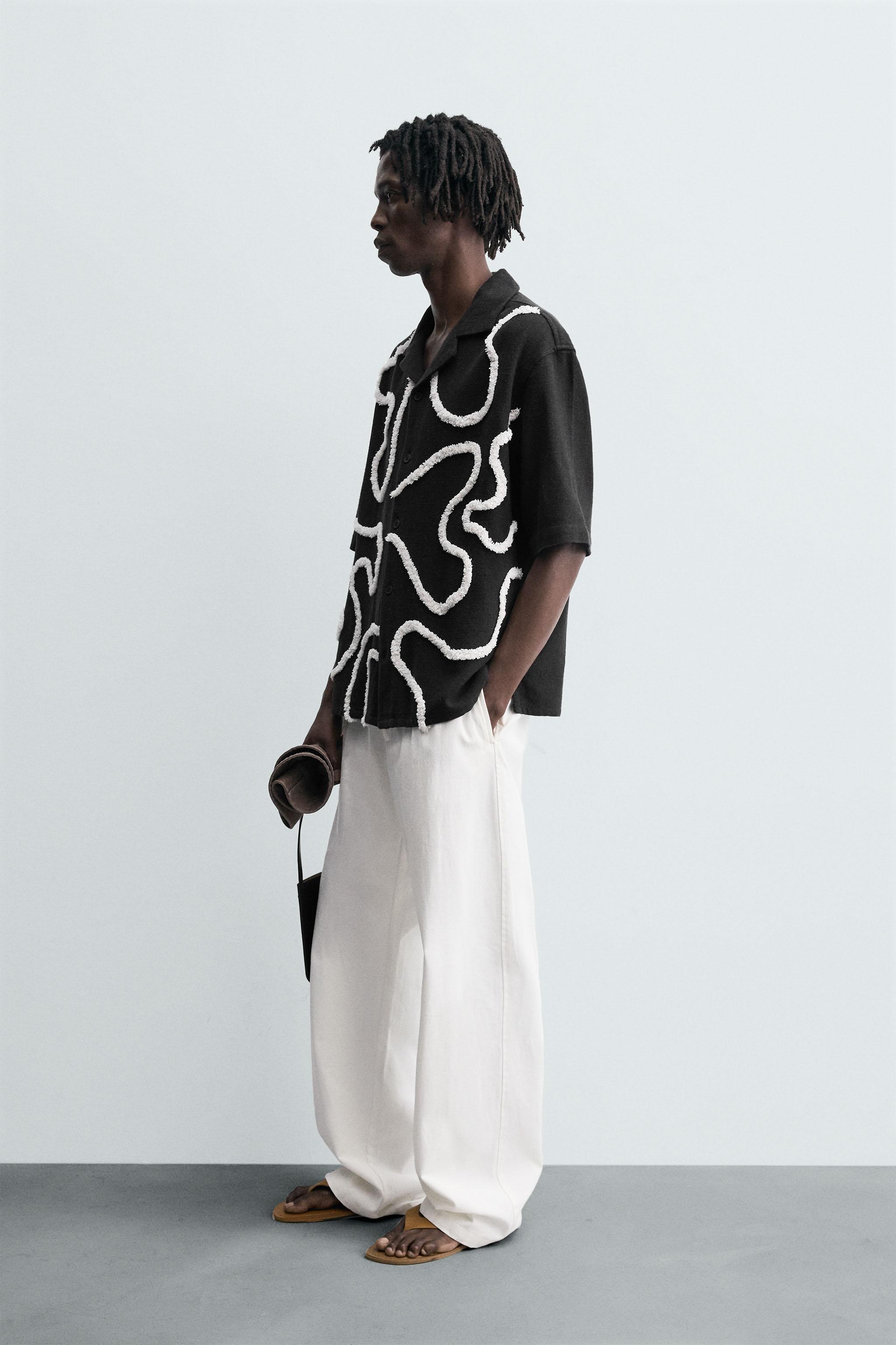 RAISED EMBROIDERY SHIRT