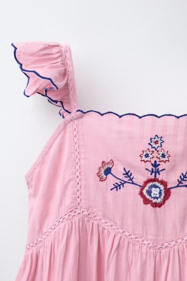 EMBROIDERED DRESS - Strawberry by Zara - Image 2
