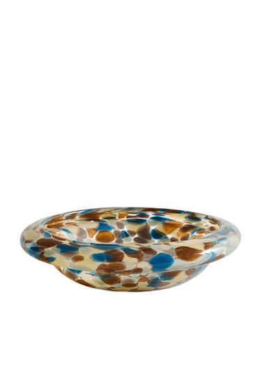 Zara COLORED POLKA DOT TABLE CENTER - Sand / Blue