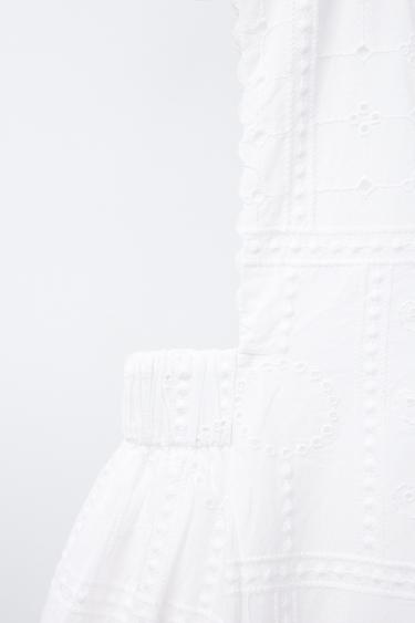 SWISS EMBROIDERY PLAYSUIT - Oyster-white by Zara - Image 2