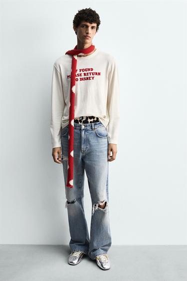 GIÀY THỂ THAO DA HARRY LAMBERT FOR ZARA X DISNEY - Màu bạc từ Zara - Hình ảnh 0