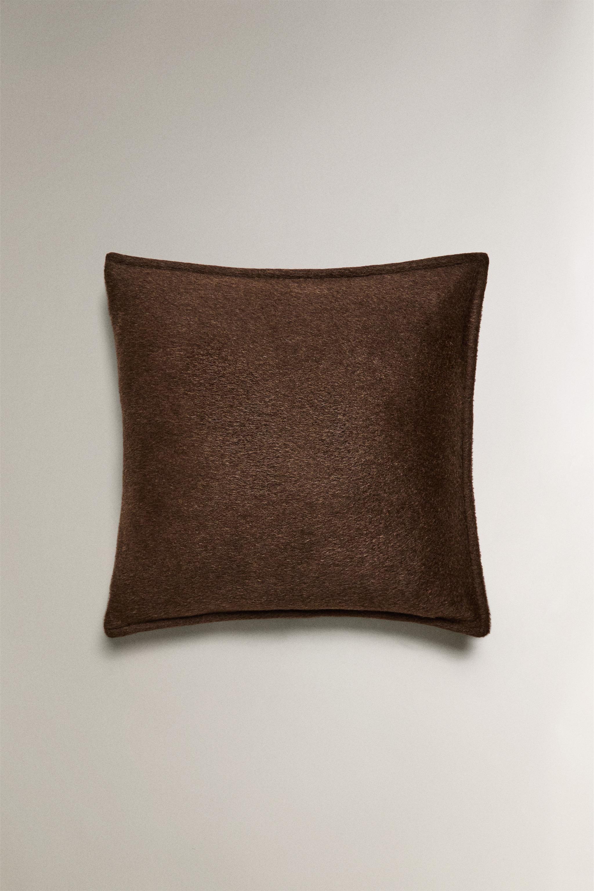 FAUX FUR THROW PILLOW COVER