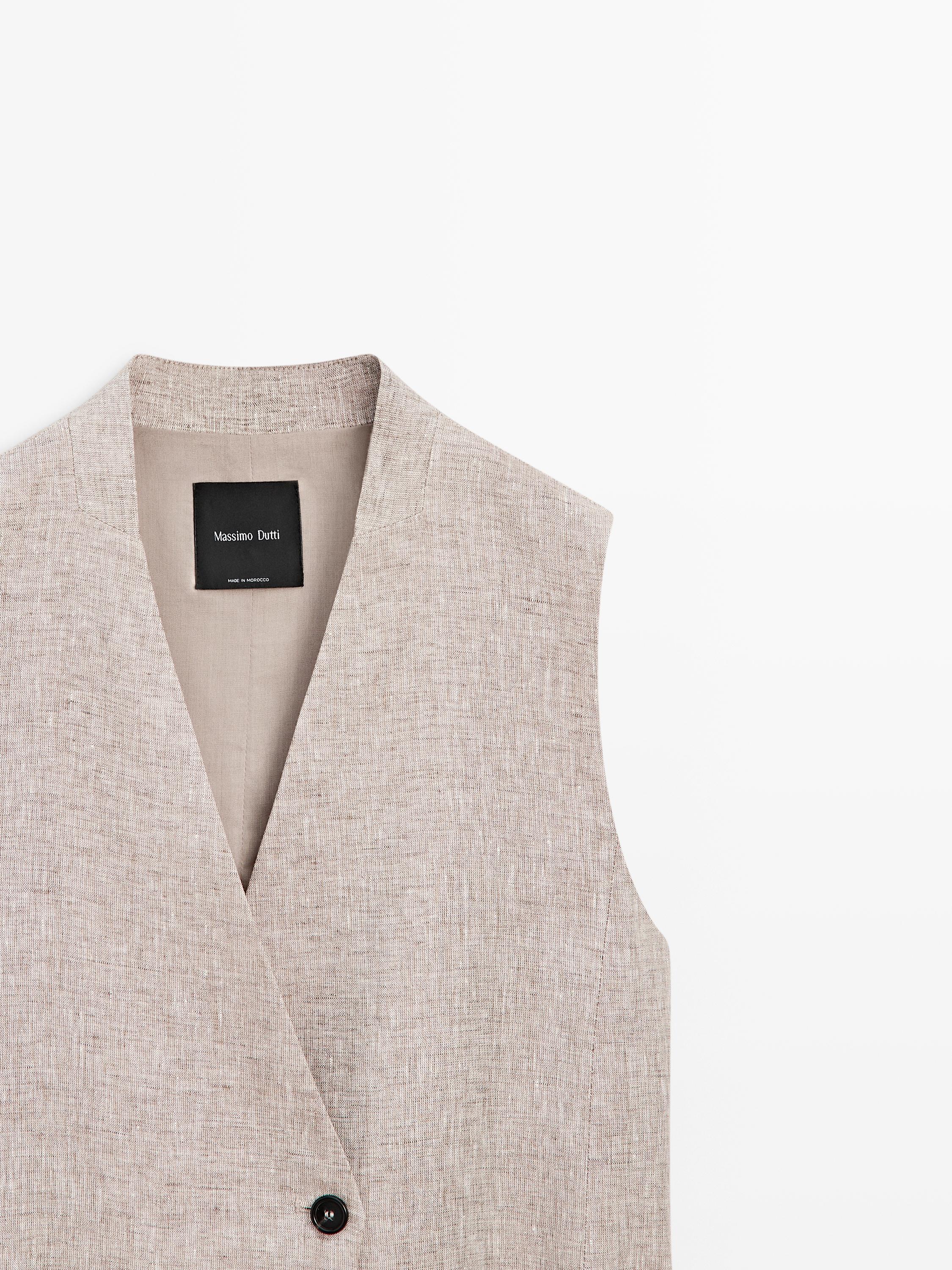Gilet de costume croisé
