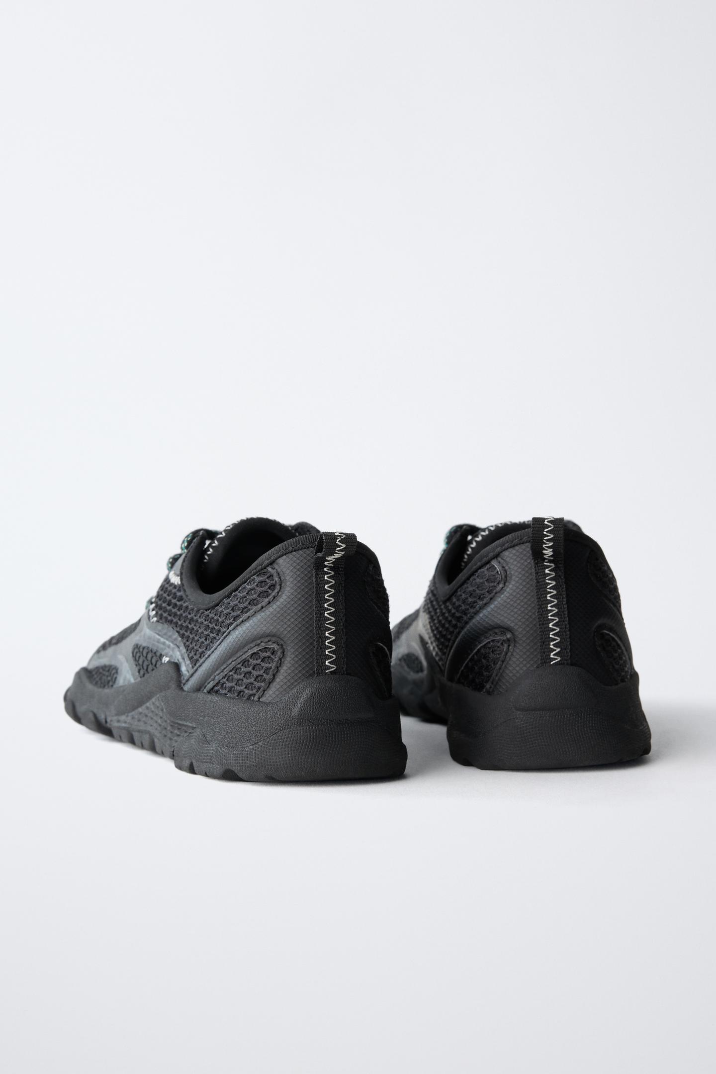 Детские кроссовки Zara Barefoot Mesh, цвет: Чёрный — фото 7