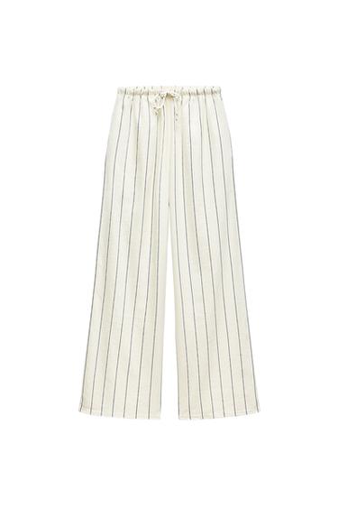STRIPED RUSTIC TROUSERS
