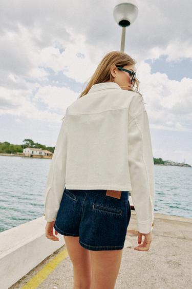 BLOUSON BOUTONS DORÉS - Blanc de Zara - Image 6