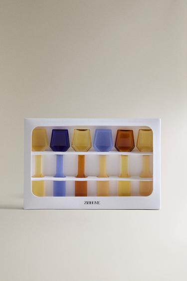 LOT DE 6 CUILLÈRES À GLACE EN BOROSILICATE MULTICOLORES - jaune de Zara - Image 3