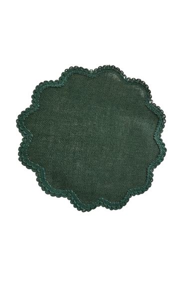 TOVAGLIETTA AMERICANA IUTA CROCHET NATALE - Verde di Zara