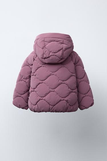 RUBBERISED PUFFER JACKET - Dark pink by Zara - Image 3