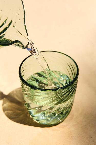 WAVY ACRYLIC TUMBLER - Green by Zara