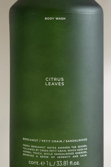 (1 L) SAVON LIQUIDE POUR LE CORPS CITRUS LEAVES - Vert moyen de Zara - Image 2