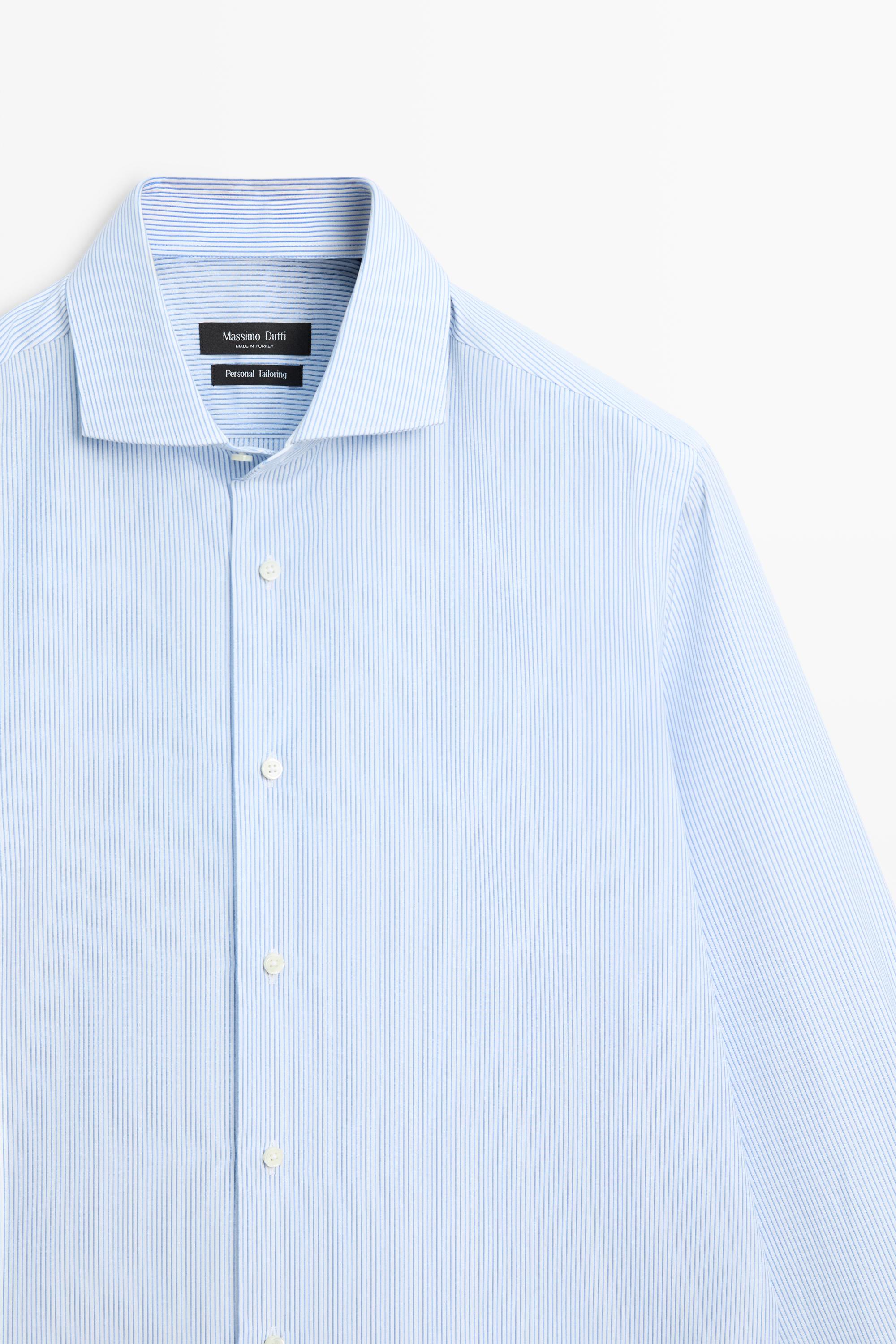 Chemise à rayures 100 % coton