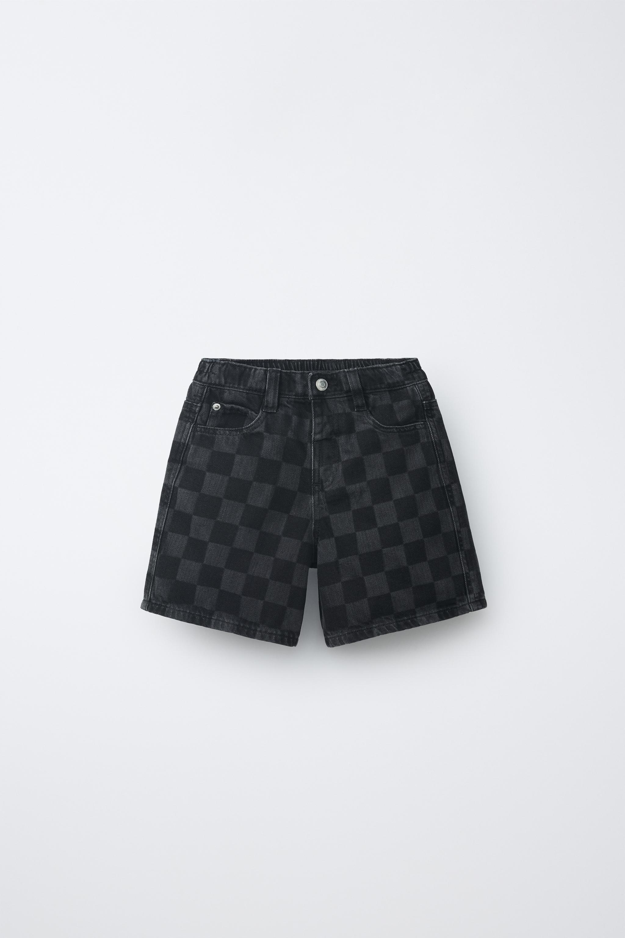 Детские шорты Zara CHECKERBOARD SHORTS — фото 2