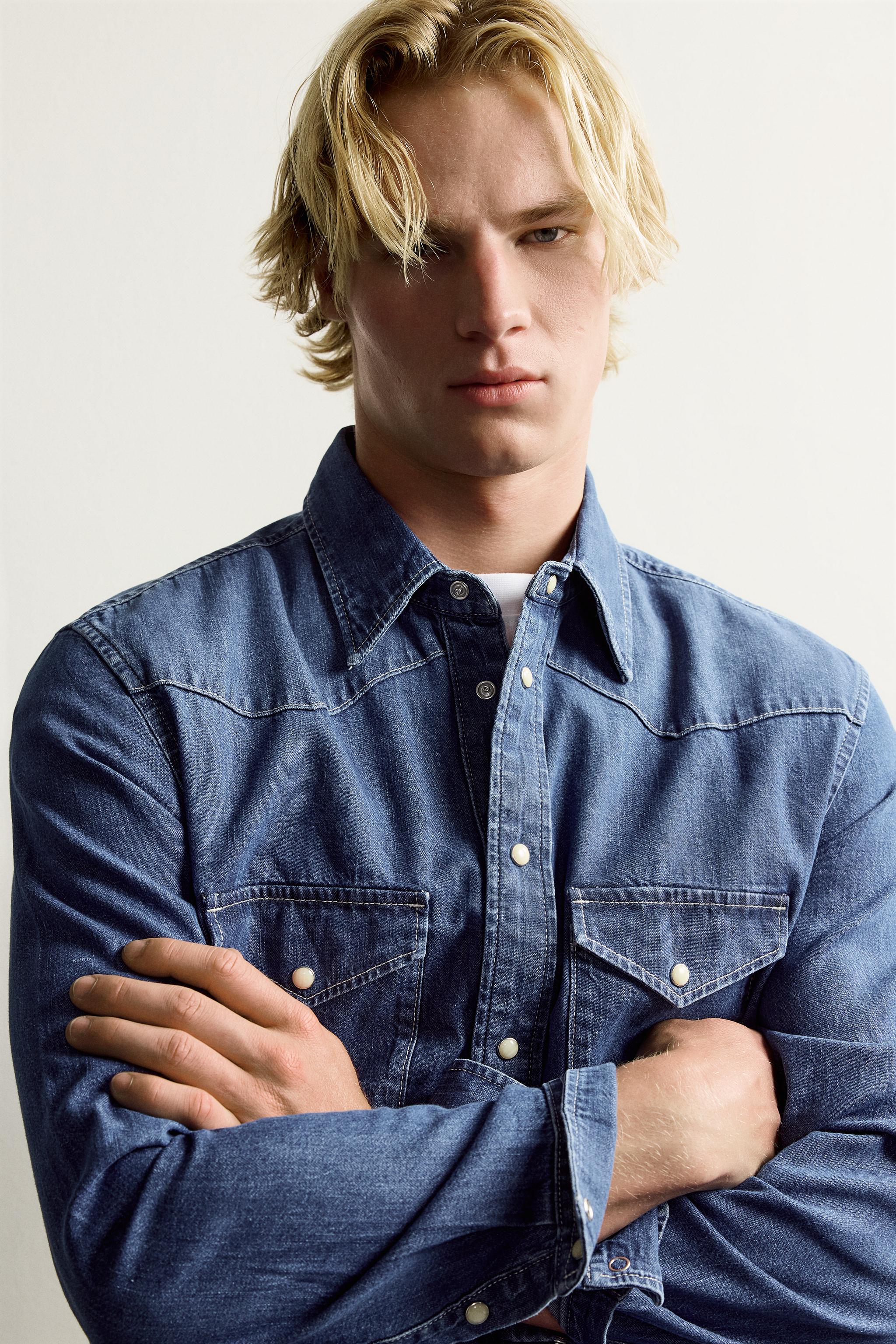 CHEMISE WESTERN DENIM REGULAR FIT