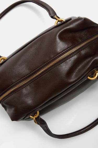 MINI BOWLING BAG - Brown by Zara - Image 6