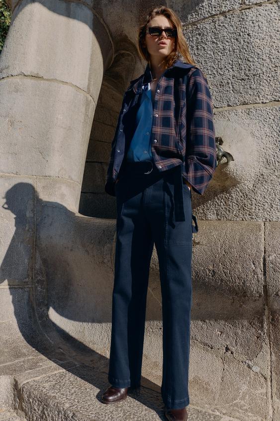 VESTE REMBOURRÉE À CAPUCHE À CARREAUX