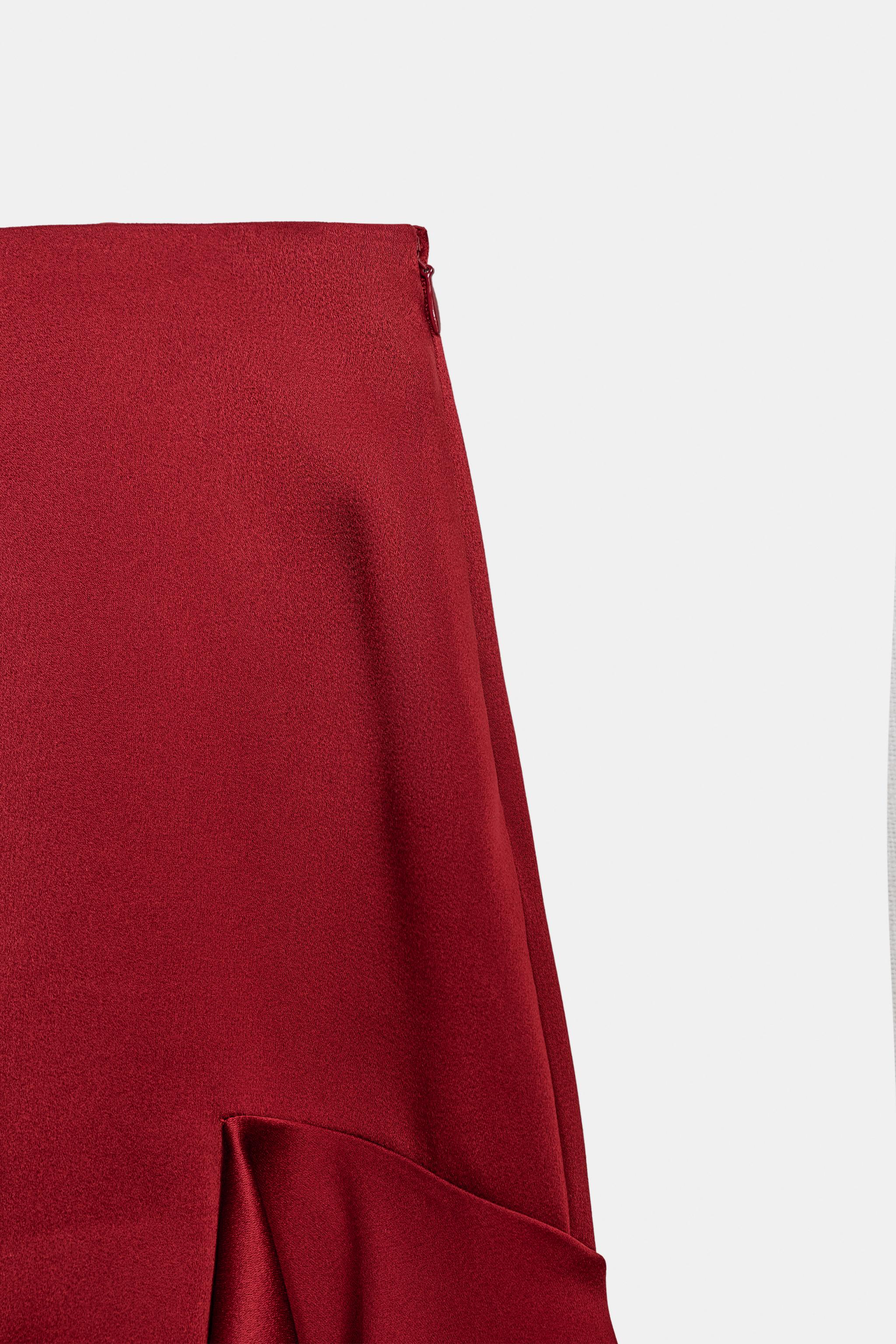 ASYMMETRIC RUFFLED SKIRT ZW COLLECTION