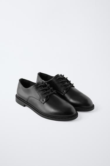 CLASSIC DERBY SHOES - Black by Zara - Image 1
