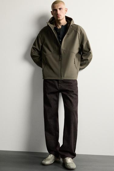 TECHNICAL FLEECE-LINED JACKET - Khaki by Zara