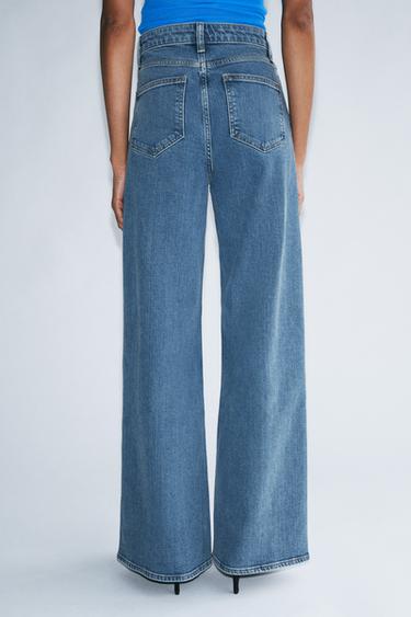 ZW COLLECTION WIDE-LEG HIGH-WAIST JEANS - Blue by Zara - Image 2