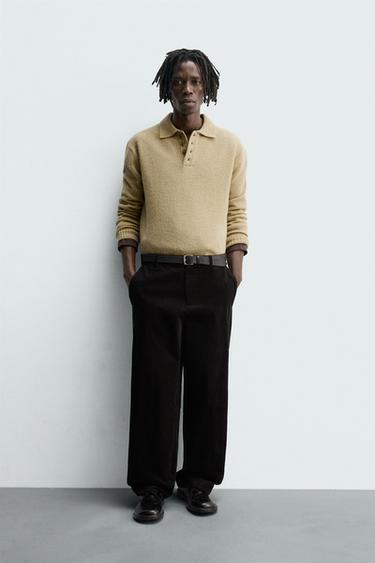 PANTALÓN CARROT FIT ESTRUCTURA - Negro de Zara - Imagen 0