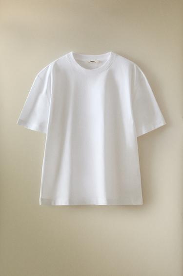T-SHIRT MANCHES COURTES - Blanc de Zara - Image 5