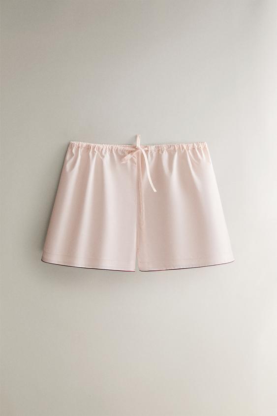 POPLIN SHORTS - وردي فاتح الخاص بـ Zara - صورة 0