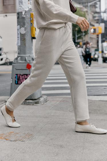 PANTALON JOGGER RUSTIQUE - Beige chiné de Zara - Image 2