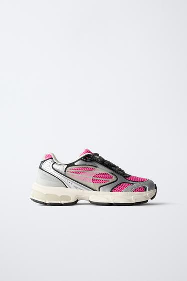 ZAPATILLA DEPORTIVA REJILLA - Rosa de Zara - Imagen 0