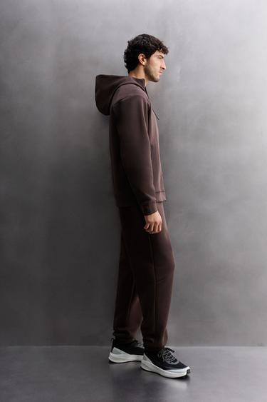 ENSEMBLE DE SURVÊTEMENT TECHNIQUE ZIPPÉ À CAPUCHE - Mauve de Zara - Image 1