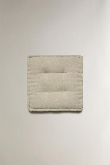 SEAT CUSHION WITH TOPSTITCHING - Blue marl by Zara - Image 3
