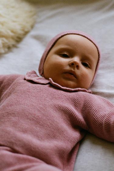 RUFFLED KNIT SWEATER - Pink by Zara