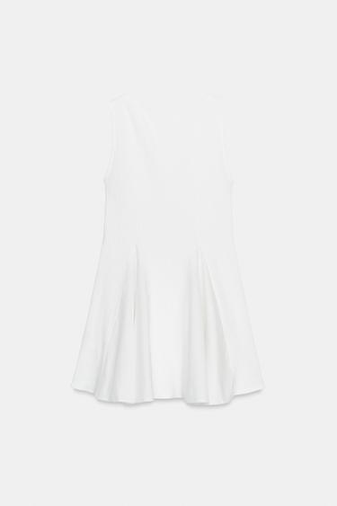 ROBE GODETS BIMATIÈRE - Blanc de Zara - Image 7