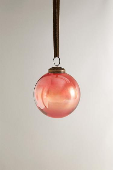 TRANSPARENT BAUBLE CHRISTMAS TREE DECORATION - أحمر الخاص بـ Zara - صورة 0