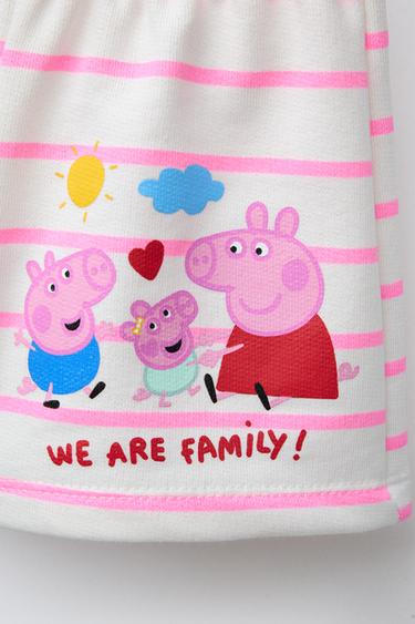 BERMUDA EN MOLLETON À RAYURES PEPPA PIG ™ - Rose de Zara - Image 3