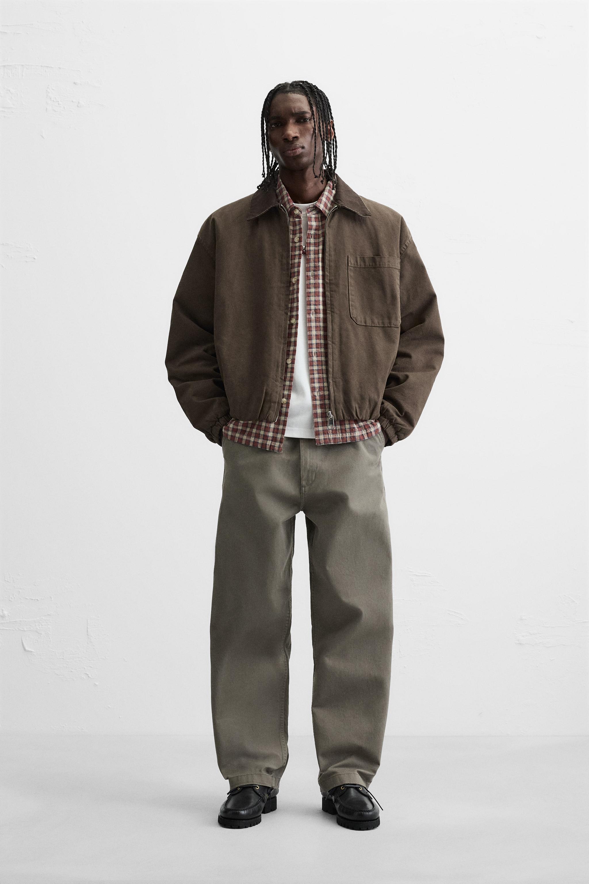 リラックスフィットチノパンツ - ストーン | ZARA Japan / 日本 リラックスフィットチノパンツ - ストーン | ZARA Japan / 日本