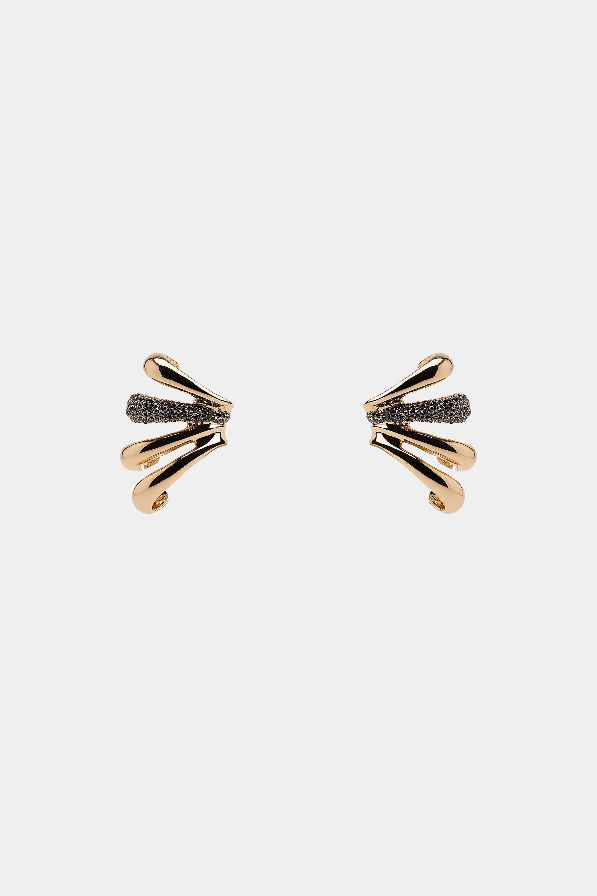 Zara PARLAK TAŞLI EAR CUFF KÜPE görsel 3