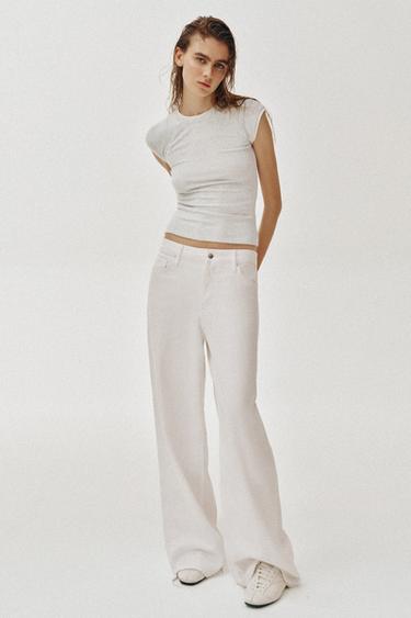 DOUBLE SHORT SLEEVE EFFECT T-SHIRT - Grey marl by Zara