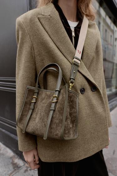MINI SAC SHOPPER - Vert de Zara - Image 1