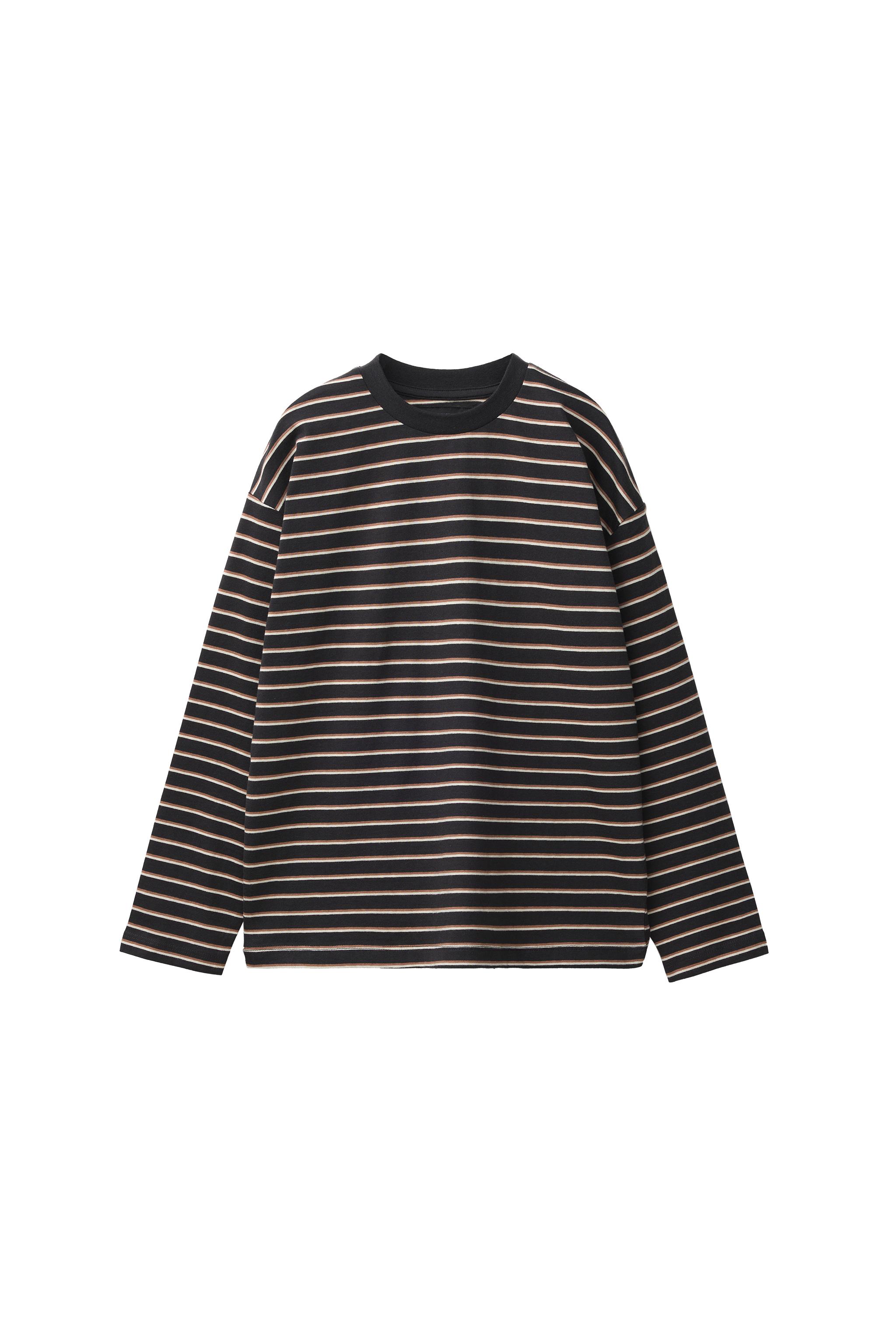 STRIPED PRINT T-SHIRT - Brown | ZARA South Africa
