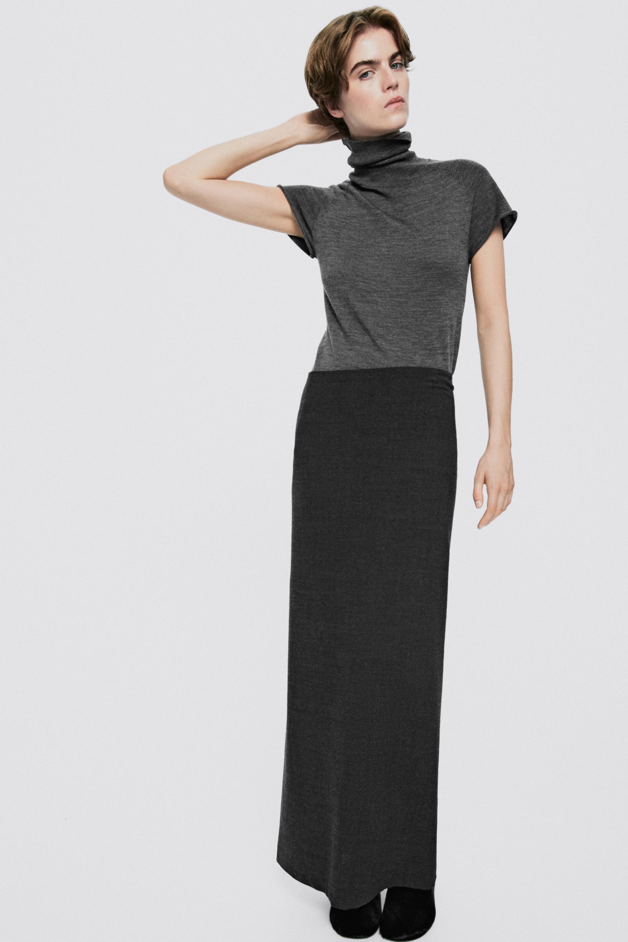 Stretch wool blend long skirt - LIMITED EDITION
