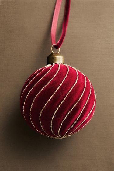 DÉCORATION SAPIN BOULE SPIRALE NOËL - Rouge de Zara - Image 4
