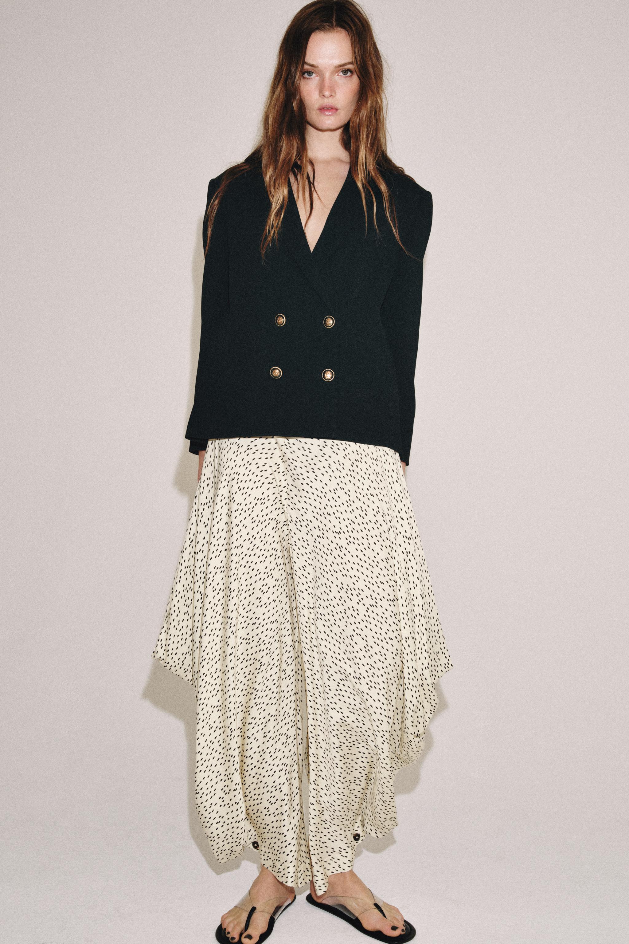 ボタン留めストレートブレザーZW COLLECTION - ブラック | ZARA Japan
