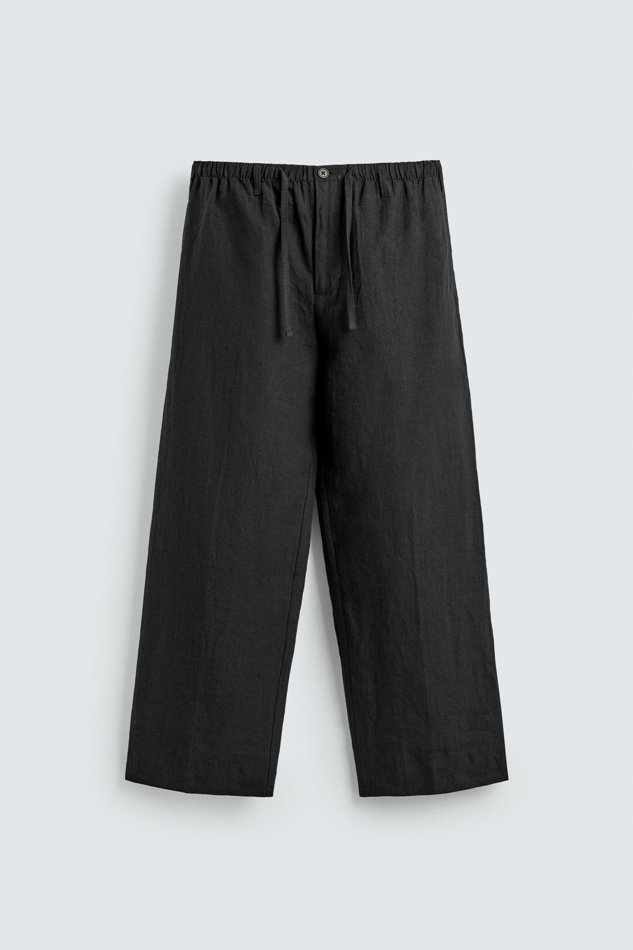 100% LINEN RELAXED FIT PANTS
