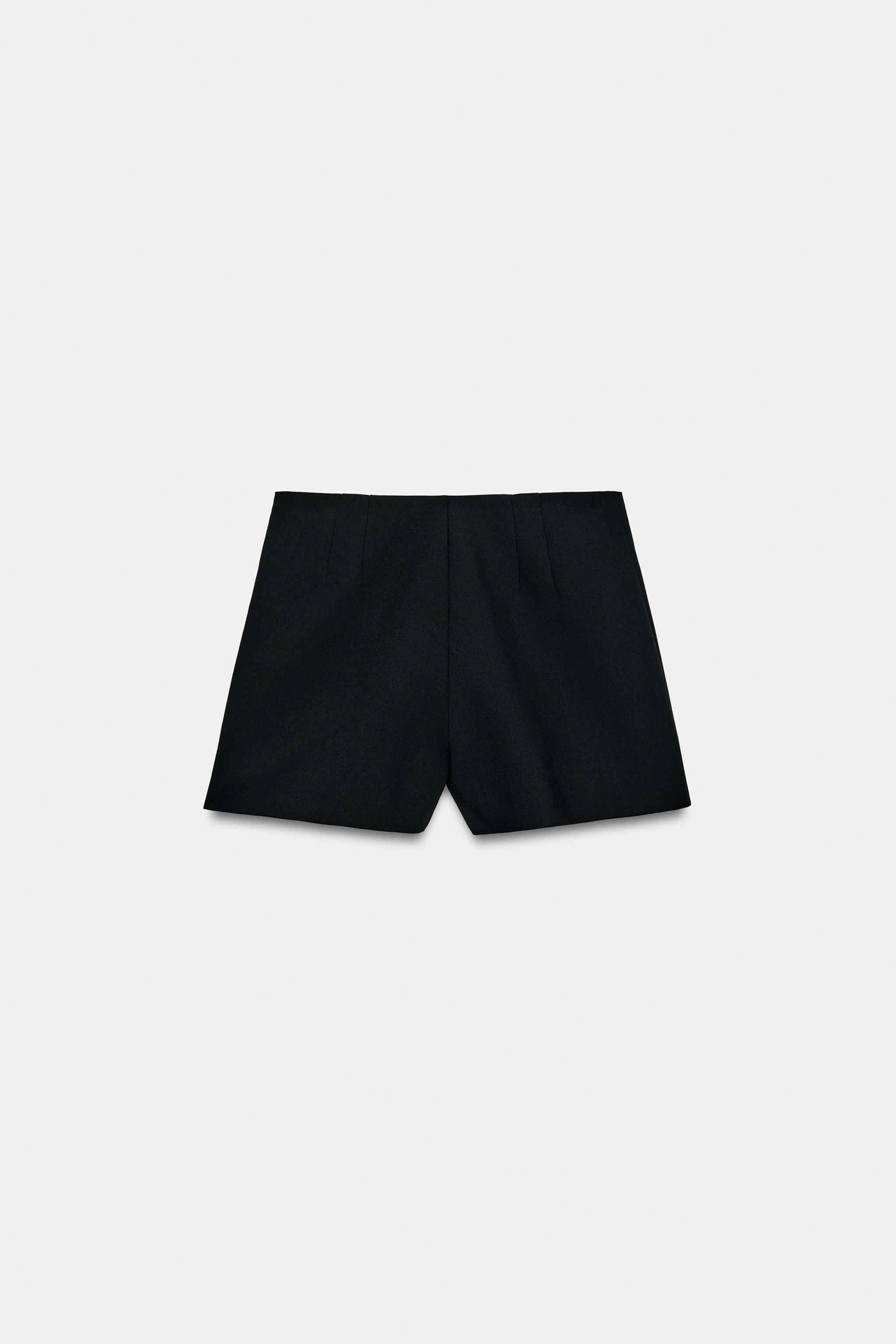 Женские шорты Zara HIGH-WAISTED POLKA DOT SHORTS — фото 8