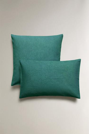 PLAIN CUSHION COVER - Turquoise by Zara